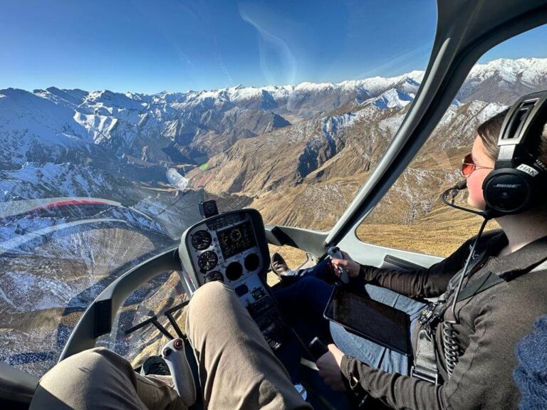 Brianna Curtis Flying A Guimbal Cabri G2 Helicopter Out Of Wānaka (1)