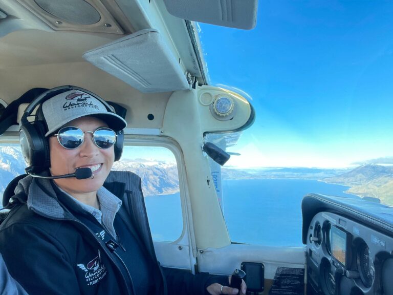 Marema Johnson Flying A Cessna 172 Near Wānaka To Compare Helicopter And Aeroplane Flight Characteristics. (1)
